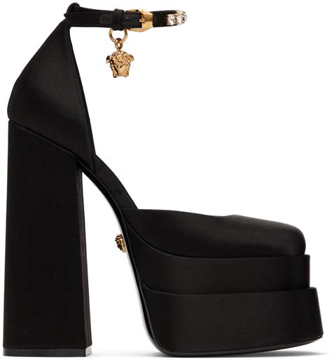 versace logo heels|versace platform heels.